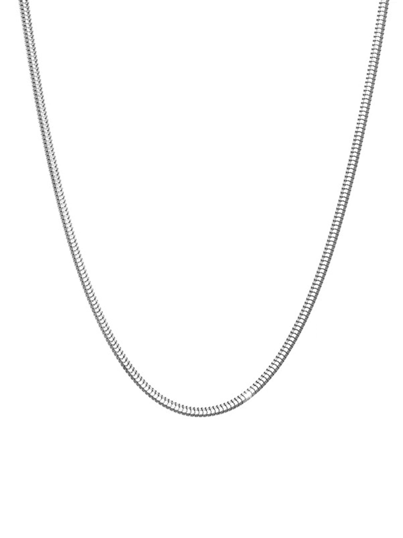 1.5mm ultra-fine octagonal snake bone clavicle chain