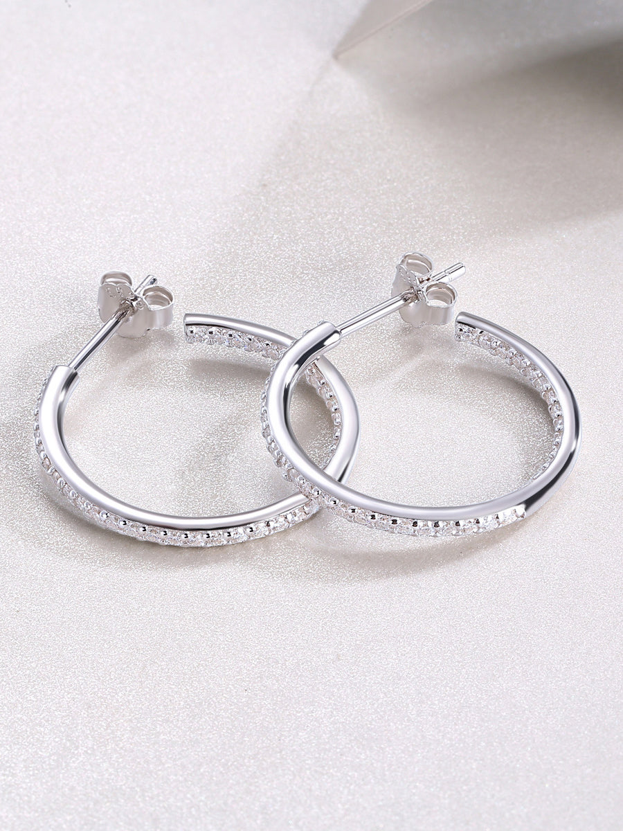 Classic Fashion 925 Silver Moissanite Earrings