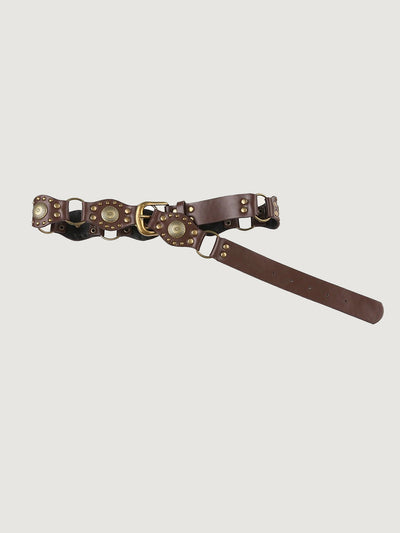 Vintage Y2K Western Cowboy Punk Stud Belt for Women - Adjustable