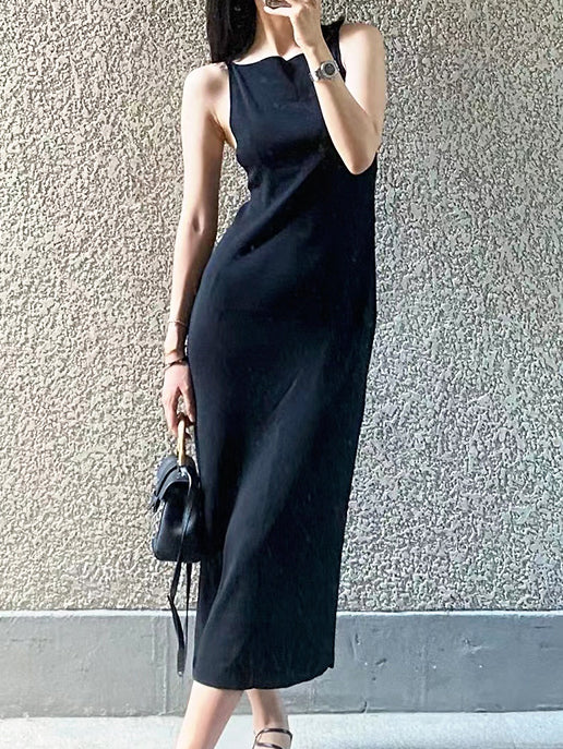 Strapless Backless Slim Elastic Dress