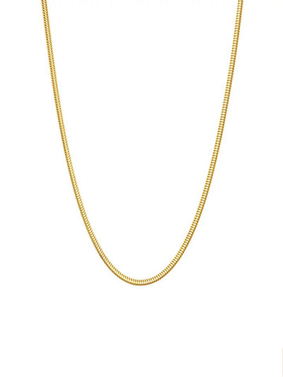 1.5mm ultra-fine octagonal snake bone clavicle chain