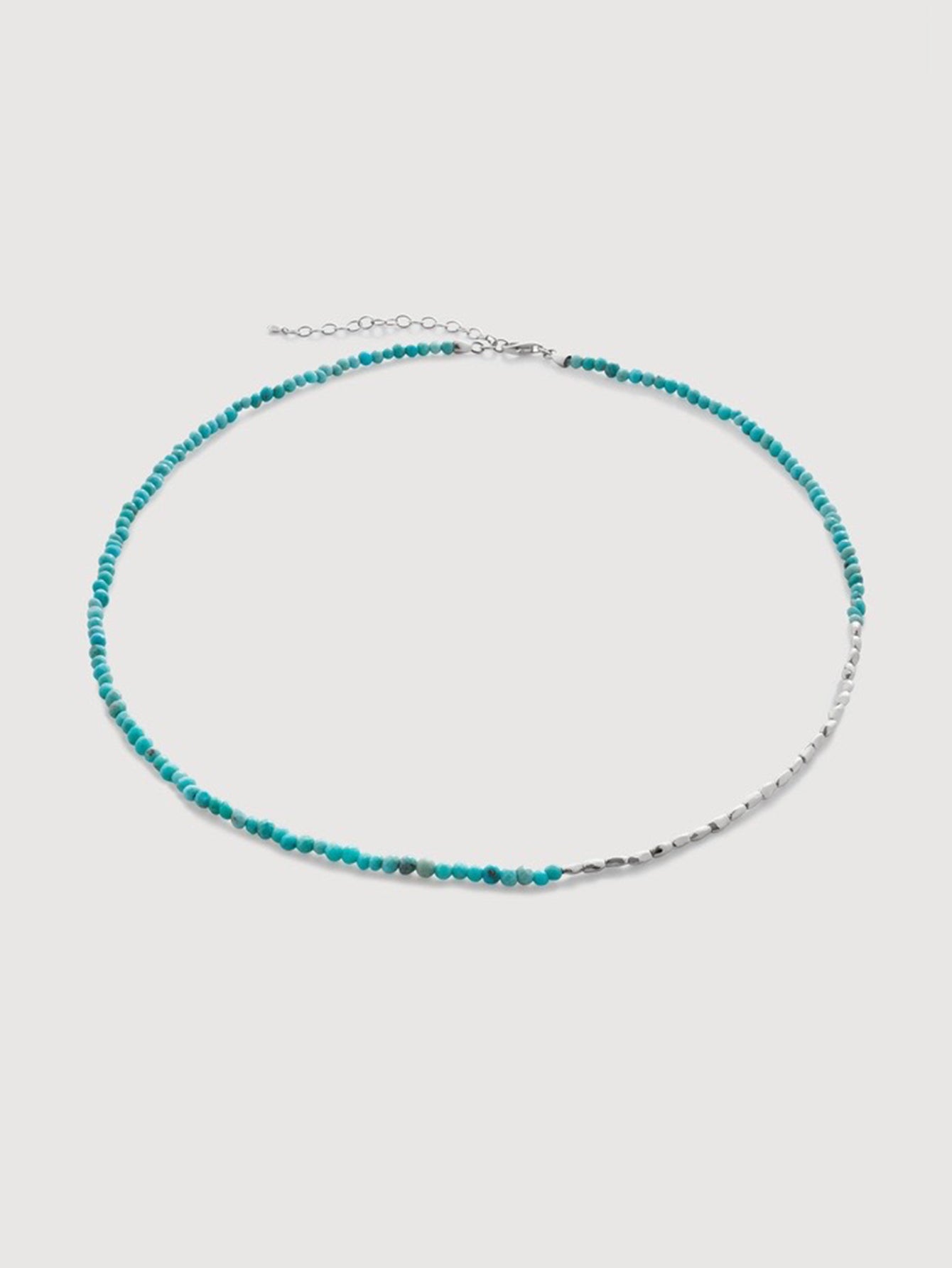 Boho 925 Silver and Turquoise Necklace for Women