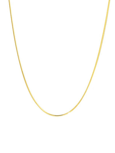 1mm ultra-fine octagonal snake bone clavicle chain