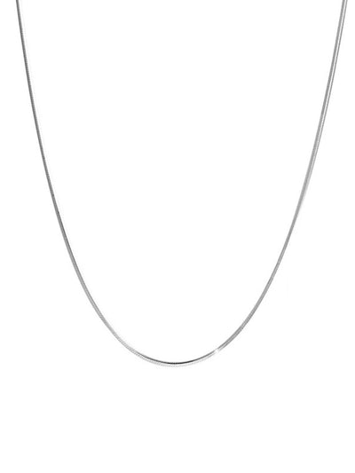 1mm ultra-fine octagonal snake bone clavicle chain