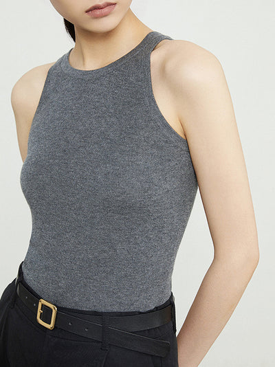 Basic Solid Knitted Vest