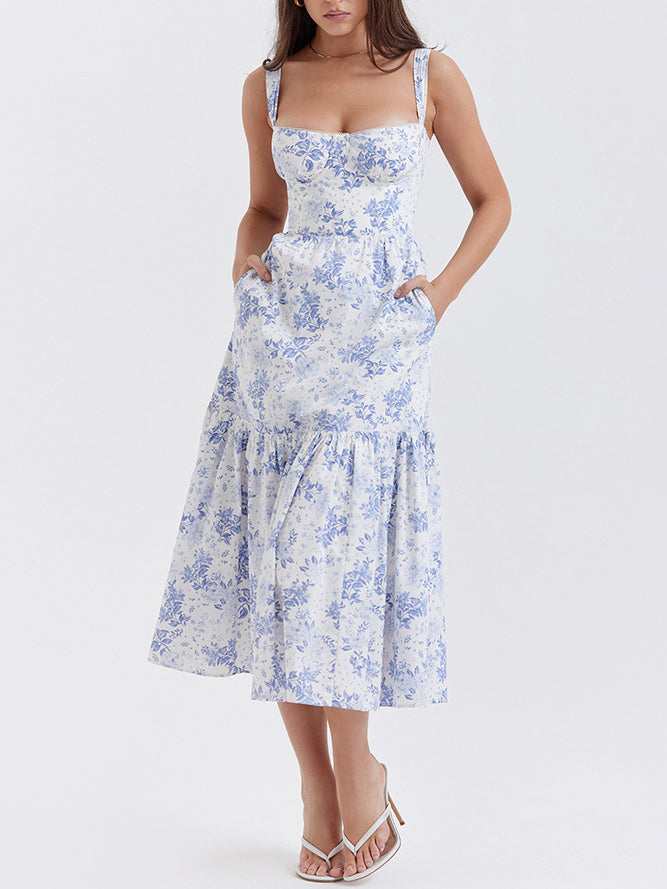 Carmen Floral Bustier Sundress