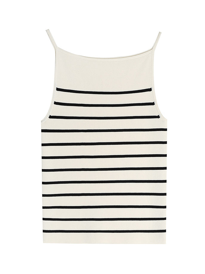 Basic Stripe Knitted Vest