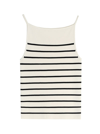 Basic Stripe Knitted Vest